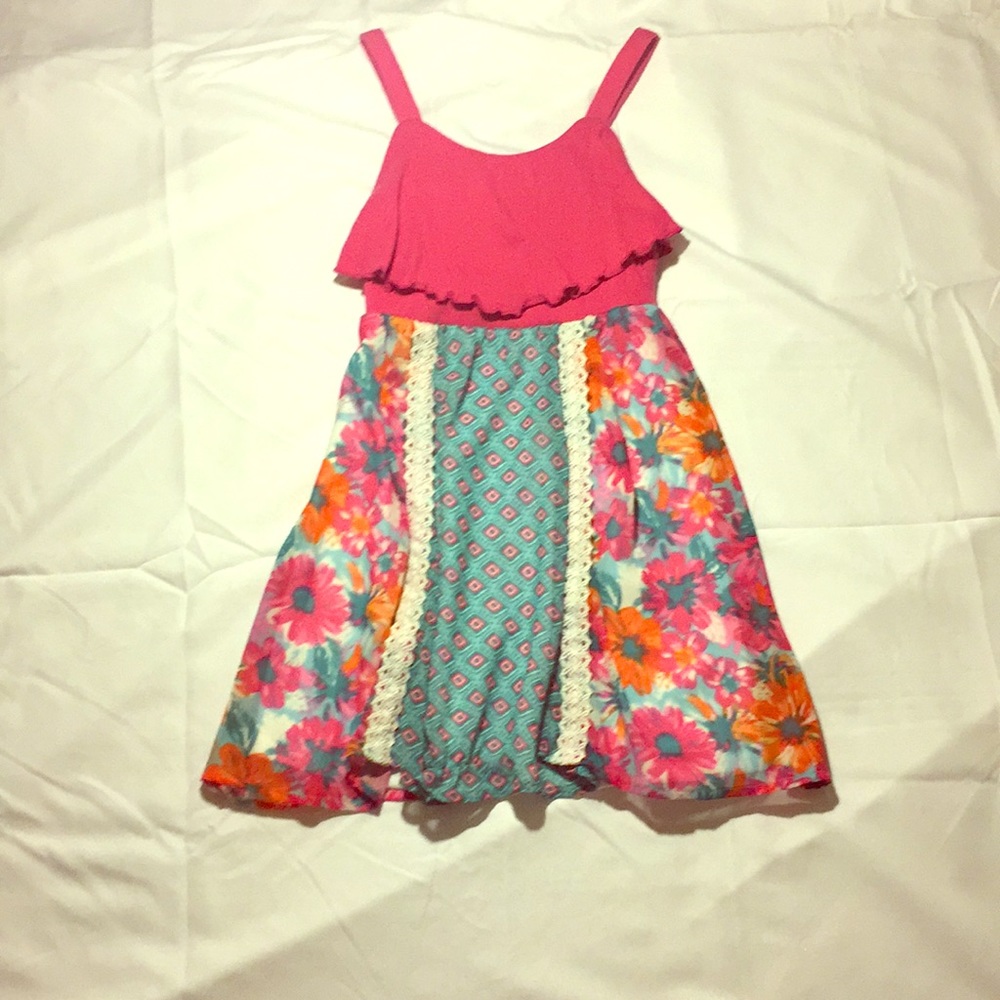 a girls colorfuldun dress
